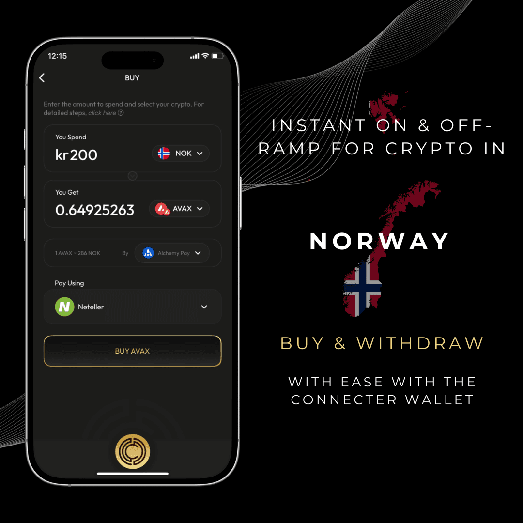 The Connecter Wallet — Buy & Sell Bitcoin, Ethereum & Cryptocurrency in Norway