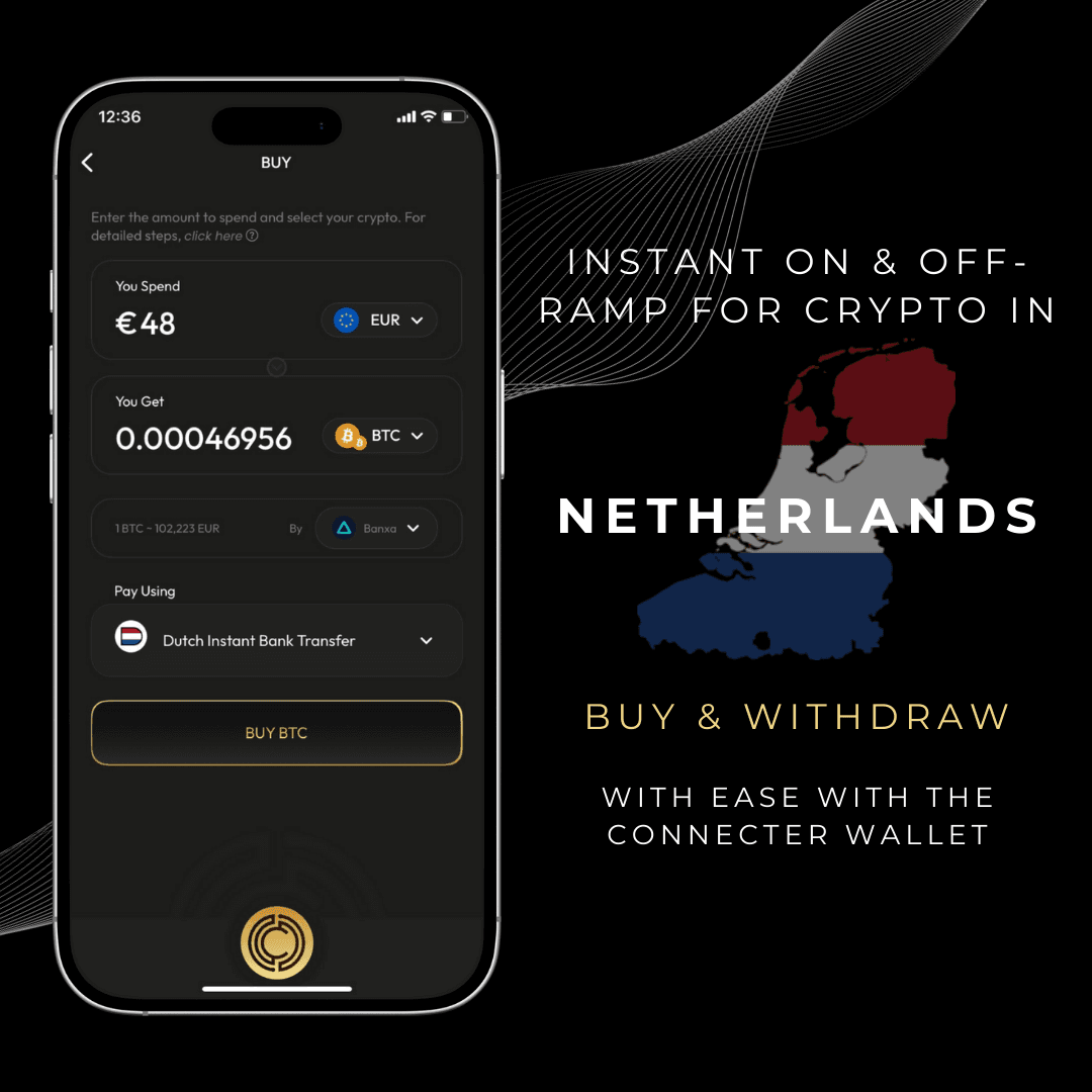 The Connecter Wallet — Buy & Sell Bitcoin, Ethereum & Cryptocurrency in the Netherlands