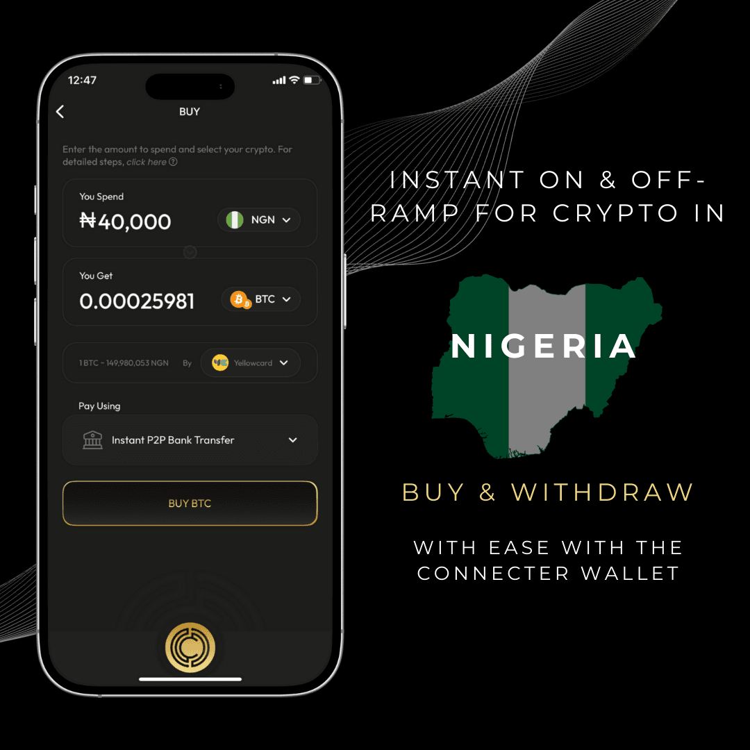 The Connecter Wallet — Buy & Sell Bitcoin, Ethereum & Cryptocurrency in Nigeria